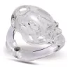 Beam Chastity Cage – átlátszó intim zár 6 x 3 cm