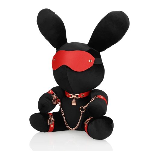 Rabbit Bondage bársonyos nyúl kötöző fekete nagy