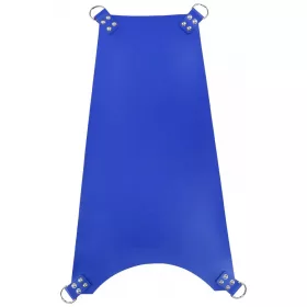 Leather swing bed – adjustable 4-point blue version