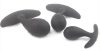 Készlet 3 db mini szilikon anál dugó – 11 x 3,5 cm, fekete