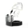 Adjustable transparent cage – intimate lock for increased control