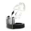 Adjustable transparent cage – intimate lock for increased control