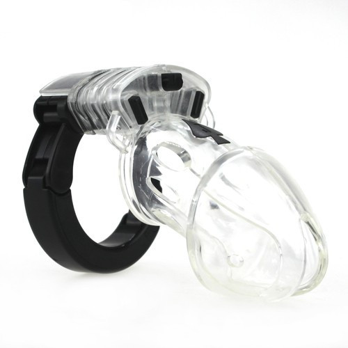 Adjustable transparent cage – intimate lock for increased control