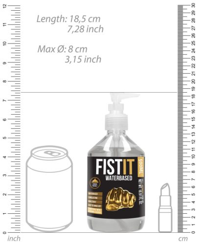 Fist It – Water-based lubricant in 500ml pump bottle