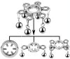Ball Weight 6 – premium dumbbell with hexagonal pendants