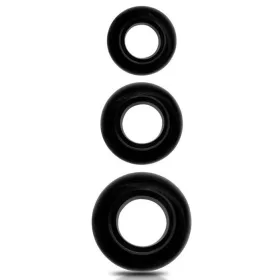 Beast Ring – 3 db puha fekete péniszgyűrű szett
