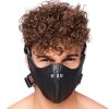 Premium leather mask with zipper – sensual mystery in wax