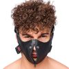 Premium leather mask with zipper – sensual mystery in wax
