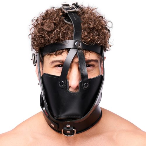 Premium Leather Mask for Slave Role Play