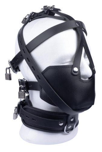 Premium Leather Mask for Slave Role Play