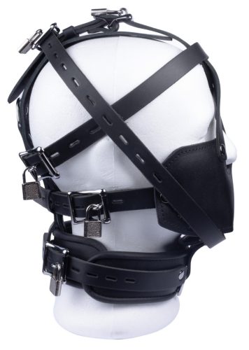 Premium Leather Mask for Slave Role Play