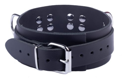 Premium black leather strap - for sensual pampering