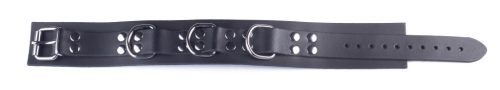 Premium black leather strap - for sensual pampering