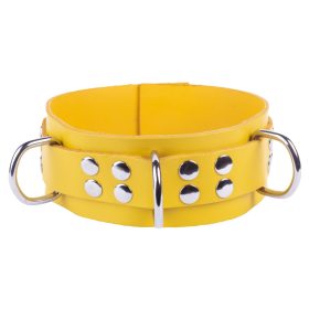   Premium yellow leather necklace – a stylish and unique accessory