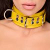Premium yellow leather necklace – a stylish and unique accessory