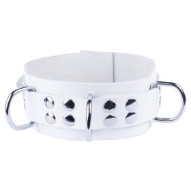 Premium leather necklace – stylish white design