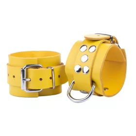 ULTRA – Premium Yellow Leather Wrist Hand Cuff