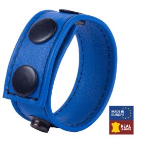 Cocky Blue – penis ring made of leather