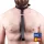 Leather collar with a short leash – a stylish accessory