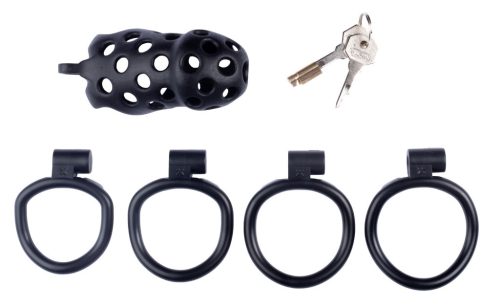 Dotty XL – Premium Men's Lock Tunnel 10 x 4 cm, Black