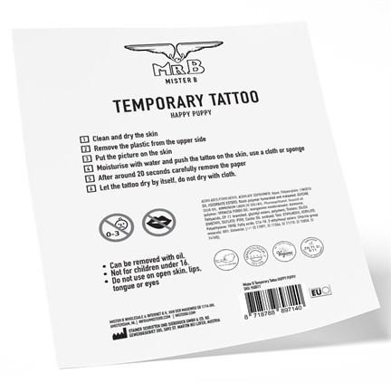 Ephemeral Puppy – temporary tattoo 10x15 cm