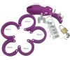 Bran – Premium Silicone Tying Cage Purple 9 x 3 cm