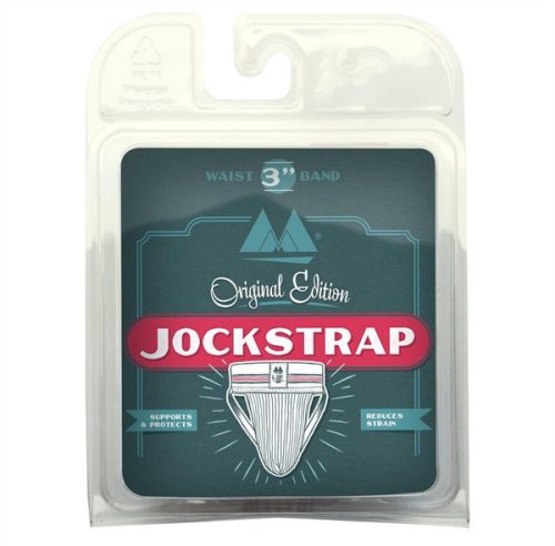 Jockstrap Original – prémium fehér háromsávos alsónemű