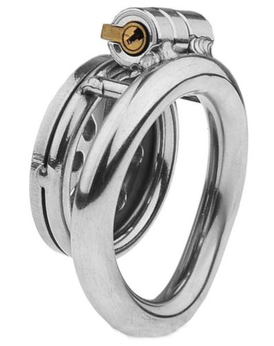 Fém szexi zár – lapos intim ketrec 2 cm