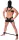 Adjustable metal rod with leather wrists – 65-120 cm