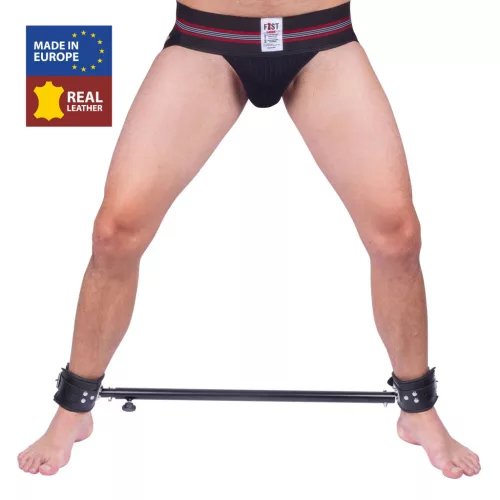 Adjustable metal rod with leather wrists – 65-120 cm
