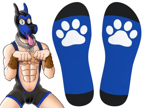 Big Good Boy – elegant blue high socks