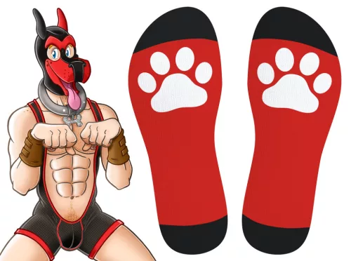 Big Good Boy – Red Premium Knee Socks