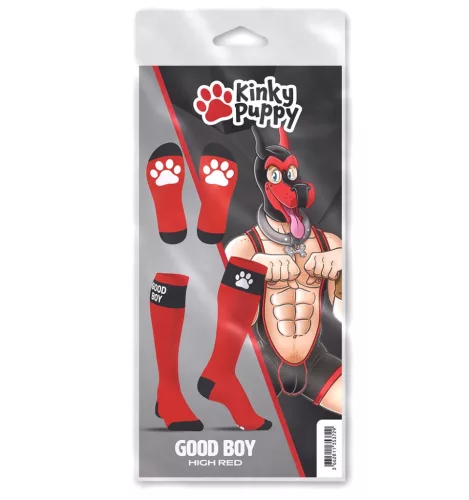 Big Good Boy – Red Premium Knee Socks