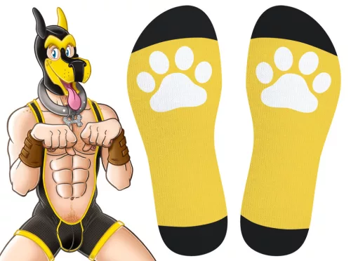 Big Good Boy – Yellow Premium Knee Socks