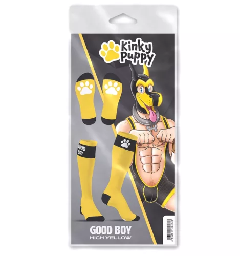 Big Good Boy – Yellow Premium Knee Socks