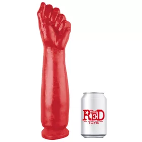 Long Deep Vibrating Massager – 30 x 8 cm, Red
