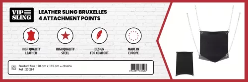 Brussels Leather Strap XL – Premium Four-Point Holder