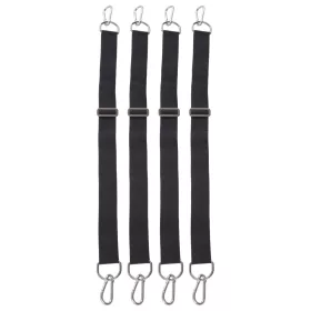 Adjustable Gangs Set of 4 with Carabiners, 1 m