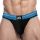 Rugby Jockstrap – black and blue premium men's underwear