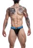 Rugby Jockstrap – black and blue premium men's underwear
