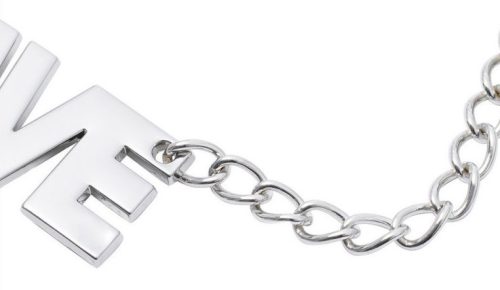 Rabszolgalemezes mellbimbó csipesz 40 cm - érzéki felfedezéshez