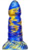 Torff Dildo - Premium Blue-Gold Silicone Toy 16cm