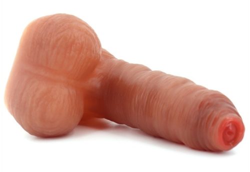 Rugalmas védőburkolat – hamis pénisz modell (10 x 3,5 cm)