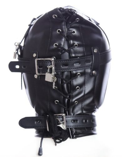 SM No Sensor – fekete, érzéki kapucnis maszkmembrán