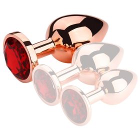 Bijou Rouge – Premium Red Gold Anal Plug L 8.5 x 4 cm