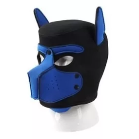 Puppy Neoprene – fekete-kék maszk kutyás dizájnnal