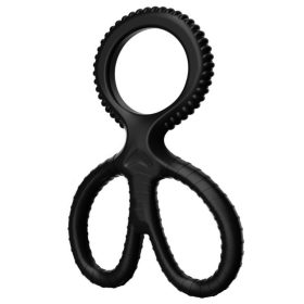 Soft ball stretching scissors – elegant black design