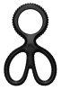 Soft ball stretching scissors – elegant black design