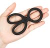 Soft ball stretching scissors – elegant black design
