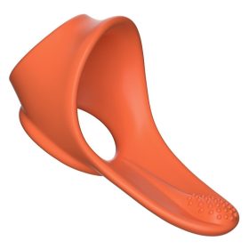   Tiki Dick Orange – soft testicle stretcher in premium style